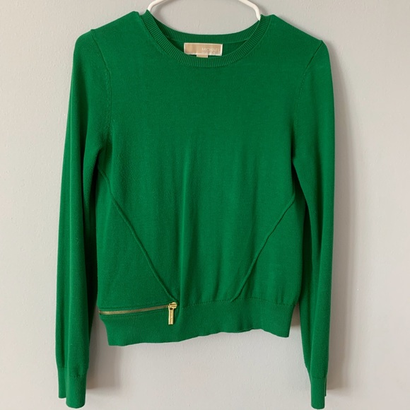MICHAEL Michael Kors green long sleeve sweater - Picture 1 of 5